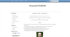 Desktop Screenshot of kubiak.co.uk